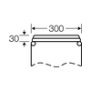 Zárófedél membrános kábelbevezetőkkel 300mmx 25mmx 100mm műanyag szürke Mi FP 38 Hensel