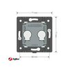 C7 RF okos 105érintő-csillárkapcsoló ZigBee 5A/250V 1000W IP20 1csat. süllyesztett C705Z LIVOLO