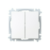 Zoni 105 2x1P csillárkapcsoló fehér matt süllyesztett IP20 billentyűvel 3559T-A05345 500W ABB