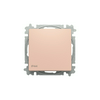 Zoni 107 Keresztváltó kapcsoló billentyűvel IP44  púder
