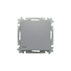 Zoni N101 Egypólusú nyomókapcsoló billentyűvel IP44  szürke