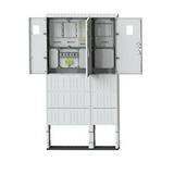 1/3F mérőszekrény 1xM63.80A+1xV32+1xHv32A  földkábeles álló 3M 1 PVT-K-L Á-V-Hv Fm Csatári Plast