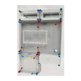 1/3F mérőszekrény 1xM63.80A+1xV32A/H szabadvezetéki 2x12modul felül  HB33K024-U1(HEN24.E188) Hensel