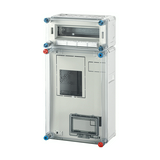 1/3F mérőszekrény basic +1x12modul felül 1-szintes 1-mérőhely 1M 1 szerelőlappal HB 3012 Hensel