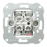 105 2x1P csillárkapcsoló betét adapterrel süllyesztett rugós IP20 2- billentyű/gomb GIRA