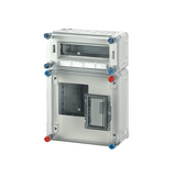 1F mérőszekrény basic +1x12modul 1-szintes 1-mérőhely 1M 1 szerelőlappal HB 1012 Hensel