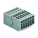1vezetékes anyacsatlakozó 3P 32A 500V termoplaszt 0.08-4mm2/sokerű 0.08-4mm2/tömör szürke WAGO