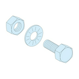 Csavar 5mm sínhez M6x20mm (20db) 20mmx fém szürke Prisma G/P Schneider