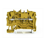 Átmenő sorkapocs TS35 1 x 2 x 0.25-4mm2/sokerű 24A sárga rugószorításos rugószorításos WAGO