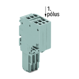 2vezetékes anyacsatlakozó 6P 13.5A 500V termoplaszt 0.14-1.5mm2/sokerű 0.5-1.5mm2/tömör WAGO