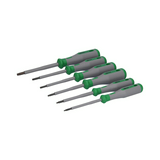Csavarhúzó készlet PH1/PH2/PZ1/2,5/3,5/5,5 VDE 1000V zöld/szürke 6-darabos 1000V 2-PH 1-PZ WAGO