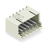 Csatlakozódugó szürke 8P hajlékony NYÁK csapos 10A 160V 0°/180° (vízsz.) WAGO