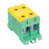 Fővezetéki leágazókapocs 245A/400VAC 2x2x16-95mm2 Al/Cu zöld/sárga 2P 95mm2 TRACON