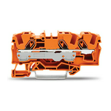 Átmenő sorkapocs TS35 1-szintes 41A 1.5-6mm2 narancs rugószorításos rugószorításos WAGO