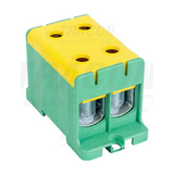 Fővezetéki leágazókapocs 320A/400VAC 2x2x35-150mm2 Al/Cu zöld/sárga 2P 150mm2 TRACON
