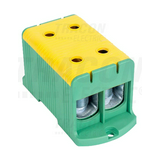 Fővezetéki leágazókapocs 425A/400VAC 2x2x35-150mm2 Al/Cu zöld/sárga 2P 240mm2 TRACON