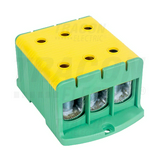Fővezetéki leágazókapocs 425A/400VAC 3x2x35-150mm2 Al/Cu zöld/sárga 3P 240mm2 TRACON
