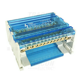 80A/500VAC/DC 3x16+8x10mm2 nyitható fedéllel elosztóblokk moduláris 44 4P 16mm2 TRACON