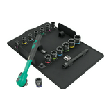 Dugókulcs készlet racsnis irányváltó hajtókar metrikus 3/8