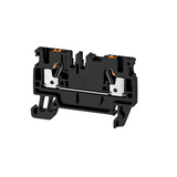Átmenő sorkapocs TS35 1-szint 2-poz 0.5-2.5mm2/érvéghüvely 24A fekete A2C 2.5 BK Weidmüller