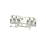 Átmenő sorkapocs TS35 1-szint 4-poz 0.5-2.5mm2/érvéghüvely 24A fehér A4C 2.5 WT Weidmüller