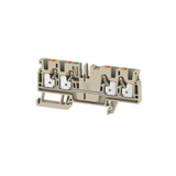 TS35 1-szintes 32A 0.5-4mm2 bézs dugaszolós A4C 4 Weidmüller