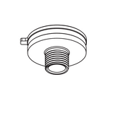 Adapter rögzítő világítási sín adapterhez forgó M10x1 fekete alumínium XTSA 57/17-9 LIVAL
