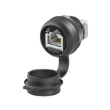 Adatcsatlakozó előlapba d22 fekete IE-FCM-RJ45-C Weidmüller