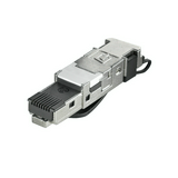 Adatcsatlakozó hibrid RJ45 8(8) dugó Cat6A(IEC) árnyékolt IE-PS-RJ45-FH-BK-A Weidmüller