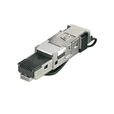 Adatcsatlakozó hibrid PROFINET RJ45 8(8) dugó Cat6A(IEC) árnyékolt IE-PS-RJ45-FH-BK Weidmüller