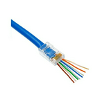 Adatcsatlakozó dugó átmenő RJ45 UTP Ca6e kábelre  ÉpületIntelligencia EZ-CAT6-A11UTP