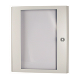 Ajtó átlátszó Xboard+ forgóretesszel porszórt acél szürke IP30 597mm-sz BP-DT-600/4 EATON
