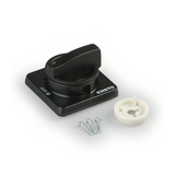 Ajtókuplung forgató hajtás KS3-hoz fekete zárható Ensto