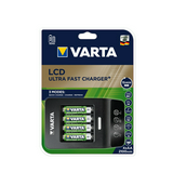 Akkumulátor gyorstöltő AA (ceruza/AAA (mikro) +4db 2100mAh AA (15min)  LCD VARTA