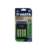 Akkumulátortöltő AA (ceruza/AAA (mikro) LCD-kijelző +4db 2100mAh AA  Plug LCD VARTA
