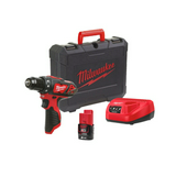 Akkus fúró-csavarozó szuperkompakt +2Ah/Li-ion-akkku +töltő +koffer 12V 1x M12BDD-201C Milwaukee