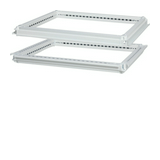 Alsó és felső keret acél szürke 630mm 410mm x 190mm Venezia Hager