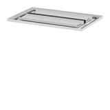 Alsó/felső kábelbevezető lemez porszórt acél 360mm x 595mm x 25mm szürke Venezia Hager