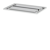 Alsó/felső takarólemez teli porszórt acél 1580mm x 760mm x 20mm szürke Venezia Hager
