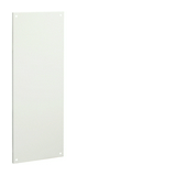 Alsó/felső takarólemez teli porszórt acél 360mm x 985mm x 25mm szürke Venezia Hager