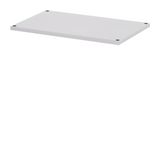 Alsó/felső takarólemez teli porszórt acél 785mm x 360mm x 25mm szürke Venezia Hager