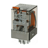 Általános célú relé 10A 2-v dugaszolós 230VAC monostabil IP20 60.12.8.230.0040 FINDER