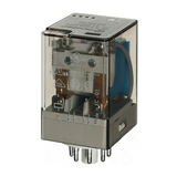 Általános célú relé 10A 2-v dugaszolós 24VDC monostabil IP20 60.12.9.024.0040 FINDER