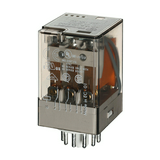 Általános célú relé 10A 3-v dugaszolós 230VAC monostabil IP20 60.13.8.230.0040 FINDER