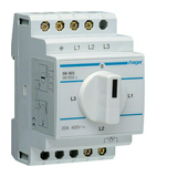 Ampermérő átkapcsoló 20A 3állás+0 0-állással elosztóbeépítés sorolható IP20 SK Hager