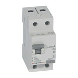 Áram-védőkapcsoló (Fi-relé) analóg 1P+N 63A 30mA A-típus 10kA RX3 LEGRAND