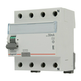 Áram-védőkapcsoló (Fi-relé) analóg 3P+N 40A 30mA A-típus 10kA TX3 LEGRAND
