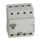 Áram-védőkapcsoló (Fi-relé) analóg 3P+N 63A 30mA A-típus 10kA RX3 LEGRAND