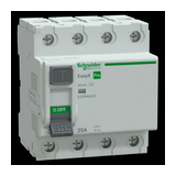 Áram-védőkapcsoló (Fi-relé) analóg 4P 25A 30mA A-típus 6000A MSZ 61008-1 Easy Pro R Schneider