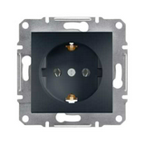 Asfora 162 dugalj földelt antracit IP20 süllyesztett Schneider